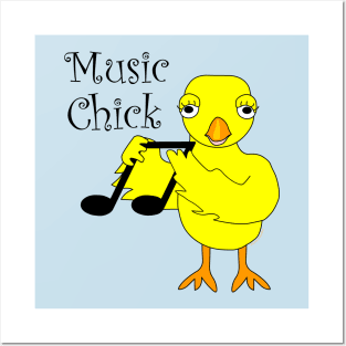 Music Chick Text Posters and Art